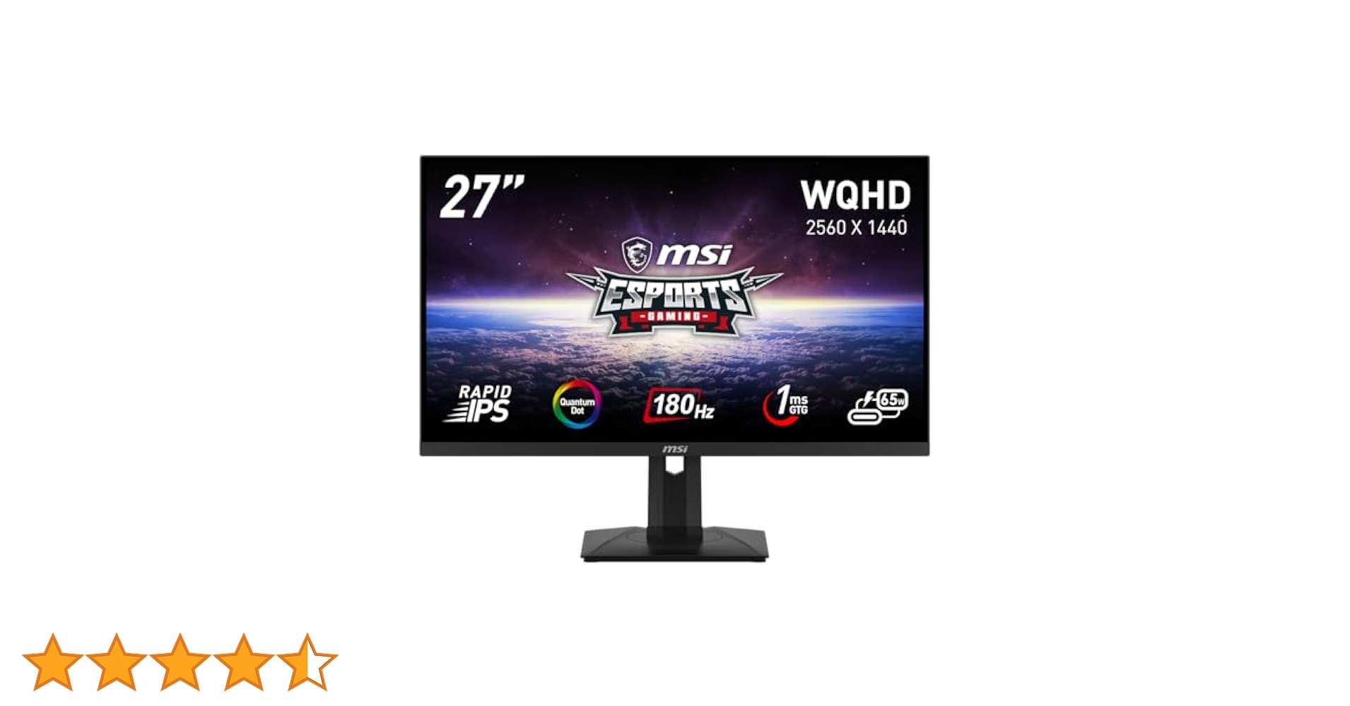 MSI　ゲーミングモニター　27インチ　WQHD MSI国内初の白いゲーミングモニター！ 27インチ・WQHD・RAPID